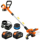 Outsunny Cordless Strimmer With 2 X 4.0Ah Lithium Batteries & Charger