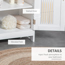 Kleankin Modern Bathroom Cabinet, Freestanding Floor Cabinet With Storage