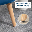 HOMCOM Double Sofa Foam Padding High Back, Dark Blue