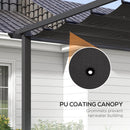 Outsunny Aluminium Pergola With Retractable Roof, Garden Gazebo Canopy