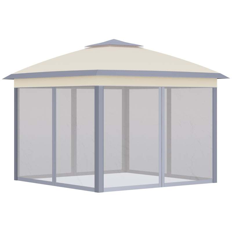 Outsunny Pop Up Gazebo 330L x 330W x 288Hcm - Beige