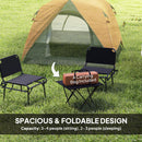 Outsunny 3-4 Person Camping Tent, Waterproof Tent - Blue/Green/Orange