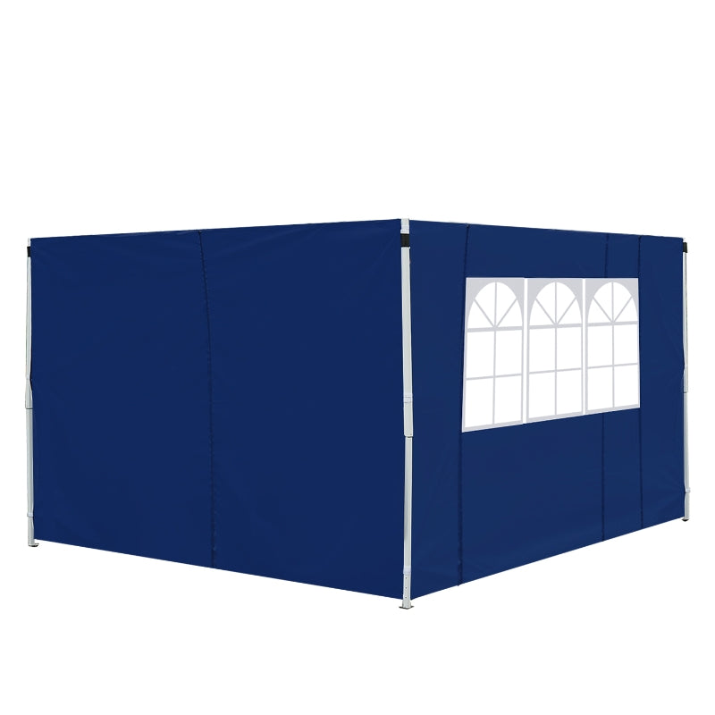 Outsunny 3m x 2m Gazebo Replacement Side Panels - Blue