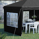 Outsunny 3 X 6m Heavy Duty Gazebo Marquee Party Tent With Storage Bag Black