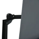 Outsunny Wall-Mounted Parasol Patio Umbrella With Hand To Push System - Khaki/Grey