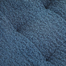 HOMCOM 45cm Round Ottoman with Storage, Lid, Cashmere Footstool