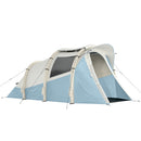 Outsunny Inflatable Camping Tent W/ Air Pump, 2-3 Person Blow Up Tent, Blue