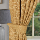 BUCKINGHAM GOLD 3" PENCIL PLEAT CURTAINS