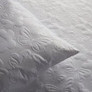 Serene Butterfly Garden Duvet Cover Set in White