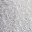 Serene Butterfly Garden Duvet Cover Set in White