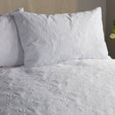 Serene Butterfly Garden Duvet Cover Set in White