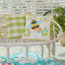 Fusion Buzzy Bee Outdoor Filled Cushion In Ochre