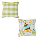 Fusion Buzzy Bee Outdoor Filled Cushion In Ochre