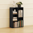 HOMCOM 2-Tier Bookshelf with 5 Open Storage Compartments