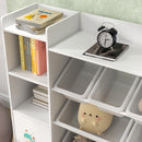 AIYAPLAY Kids Toy Storage Organiser with 8 Removable Storage Bins, White
