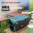 Outsunny Portable BBQ Grill with Suitcase Design for Camping Picnic Party