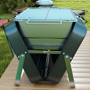 Outsunny Portable BBQ Grill with Suitcase Design for Camping Picnic Party