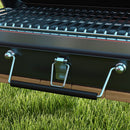 Outsunny Portable BBQ Grill with Suitcase Design for Camping Picnic Party