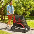 PawHut Easy Folding Pet Stroller for Large Dogs