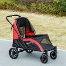 PawHut Easy Folding Pet Stroller for Large Dogs