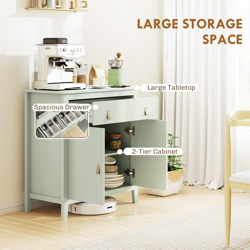HOMCOM Sideboard With Drawer, Adjustable Shelf For Living Room