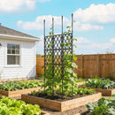 Outsunny Foldable Garden Trellis, Lattice Climbing Support Trellis