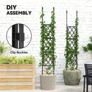 Outsunny Foldable Garden Trellis, Lattice Climbing Support Trellis