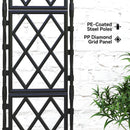 Outsunny Foldable Garden Trellis, Lattice Climbing Support Trellis