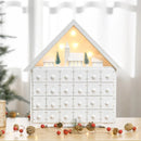 HOMCOM Christmas Advent Calendar - White