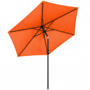 Outsunny 2.6M Garden Parasol Umbrella With Aluminium Pole, Tilt, Crank