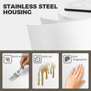 HOMCOM Kitchen Bin with Fast Motion Sensor, 40L Stainless Steel Sensor Bin