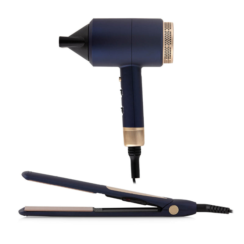 Carmen Gift Set Hair Dryer & Straightener  - Midnight Blue