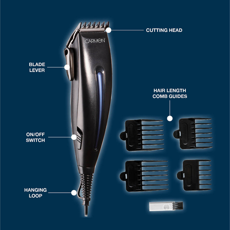 Carmen Men's Signature Hair Clippers  - Midnight Blue