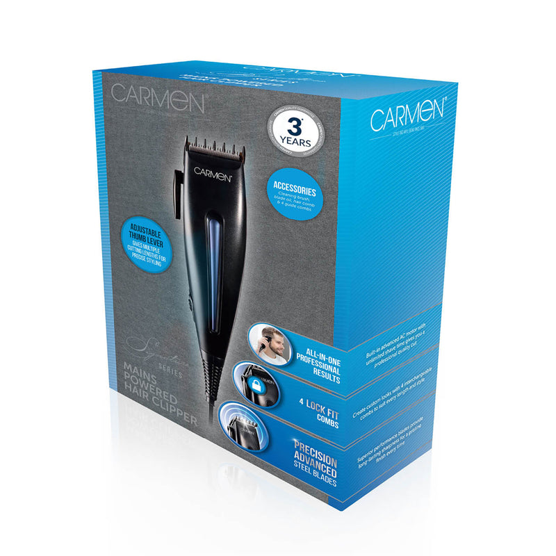 Carmen Men's Signature Hair Clippers  - Midnight Blue