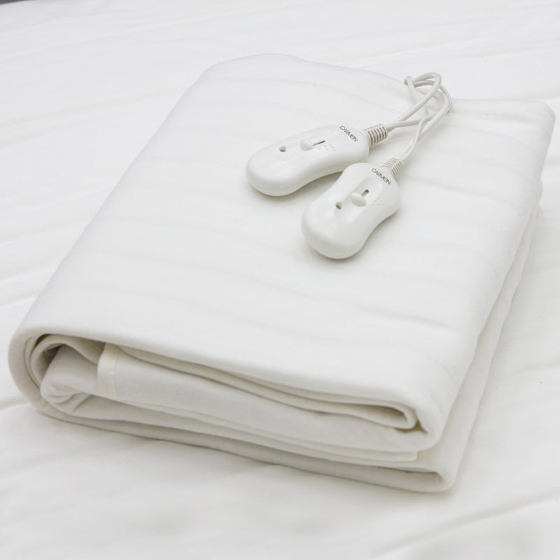 Carmen Electric Blanket Double Fitted  - White