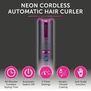 Carmen Neon Cordless Automatic Curler  - Graphite