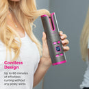 Carmen Neon Cordless Automatic Curler  - Graphite