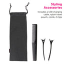 Carmen Neon Cordless Automatic Curler  - Graphite