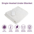 Carmen Single Heated Under Electric Blanket  - White