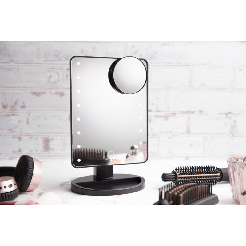 Carmen Illuminated Mirror with LEDs  - Black