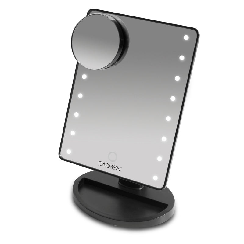 Carmen Illuminated Mirror with LEDs  - Black