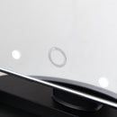 Carmen Illuminated 3 Panel Mirror with LEDs  - Black