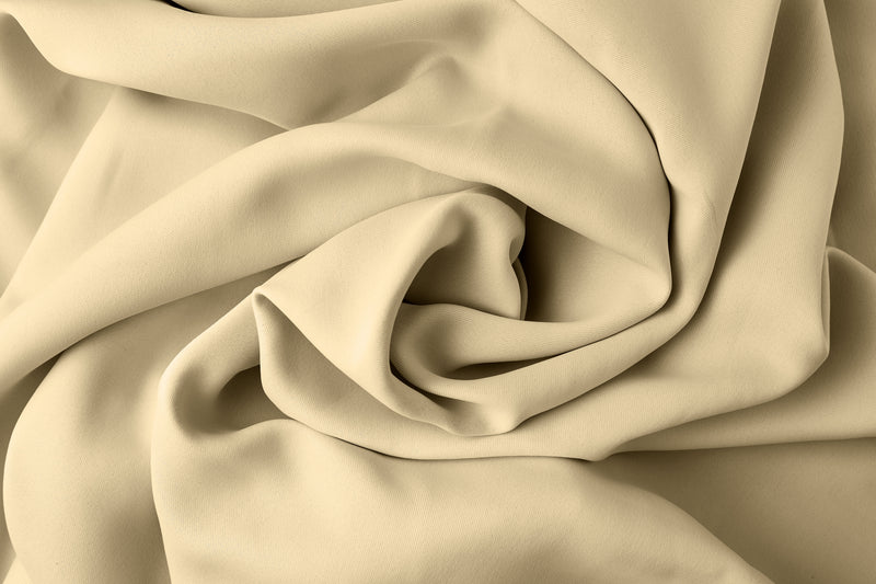 Cali Pencil Pleat - Woven Thermal Blackout Pencil Pleat Curtains in Beige