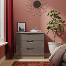 Camden 3 Drawer Chest in Grey Gloss & Dusk Grey - Ready Assembled