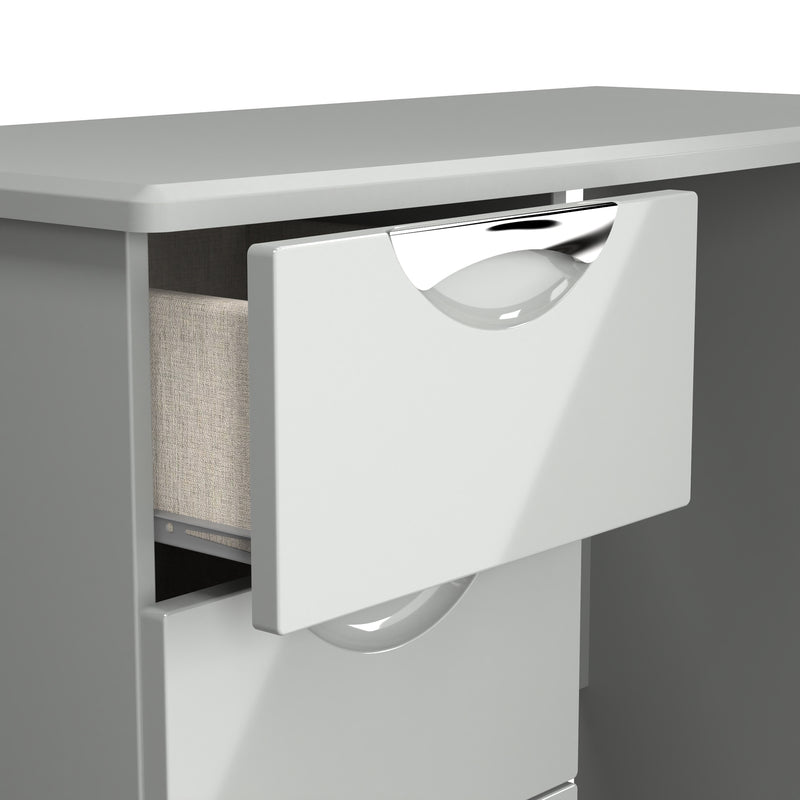 Camden Vanity in Grey Gloss & Dusk Grey - Ready Assembled