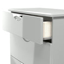 Camden 3 Drawer Deep Chest in Grey Gloss & Dusk Grey - Ready Assembled