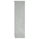 Camden 2 Door Wardrobe in Grey Gloss & Dusk Grey - Ready Assembled