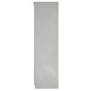 Camden 2 Door 2 Drawer Wardrobe in Grey Gloss & Dusk Grey - Ready Assembled