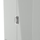 Camden 2 Door 2 Drawer Wardrobe in Grey Gloss & Dusk Grey - Ready Assembled