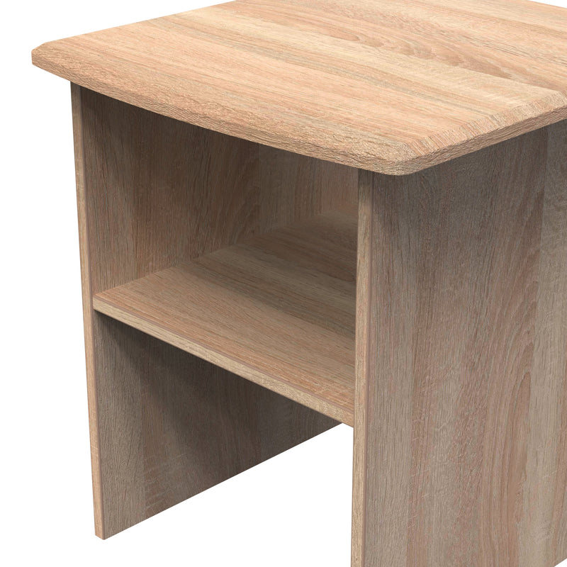 Cairo Ready Assembled Lamp Table  - Bardolino Oak